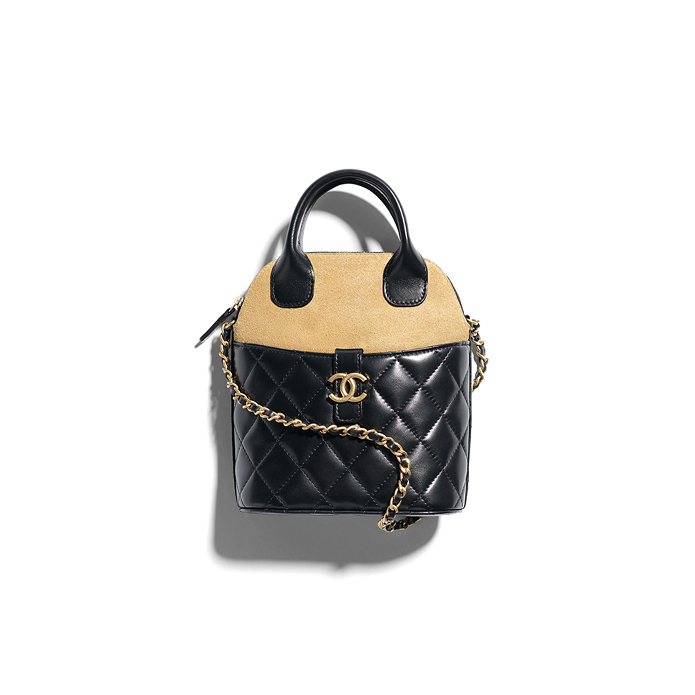 CHANEL CLUTCH WITH CHAIN SUEDE CALFSKIN, SHINY LAMBSKIN AP4742 (18*17*6cm)